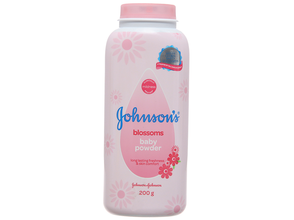 Phấn rôm hồng cho em bé johnson baby 200g
