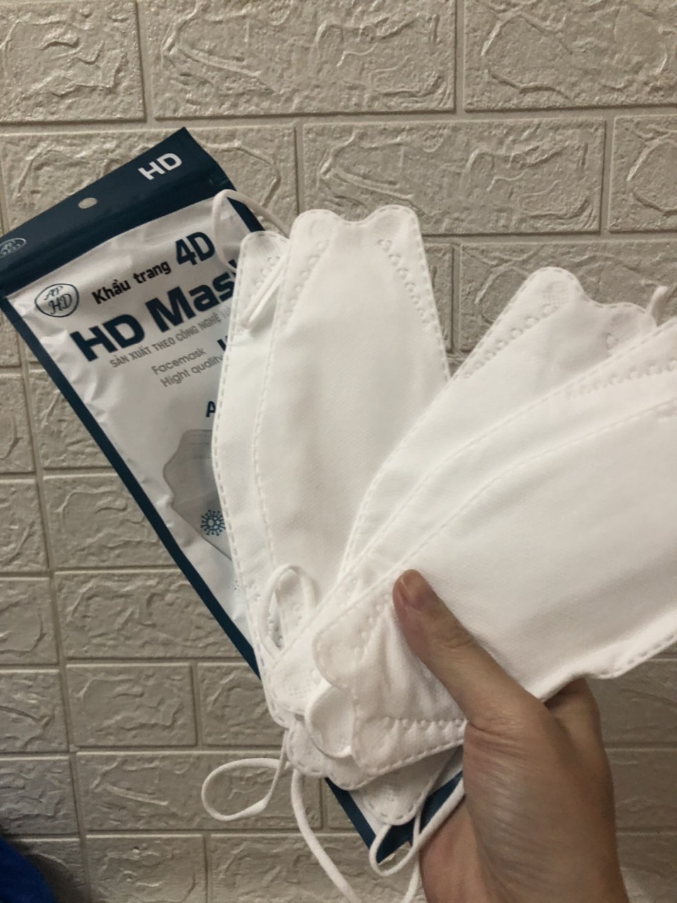 10 cái khẩu trang 4d hd kids mask kf94 phong cách hàn quốc