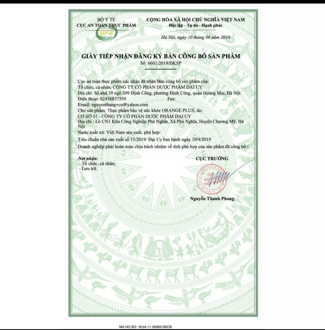 Vitamin C Sủi Cam Orange Plus Đại Uy - Tăng cường sức đề kháng, giải độc cơ thể (Lọ 20 viên sủi)