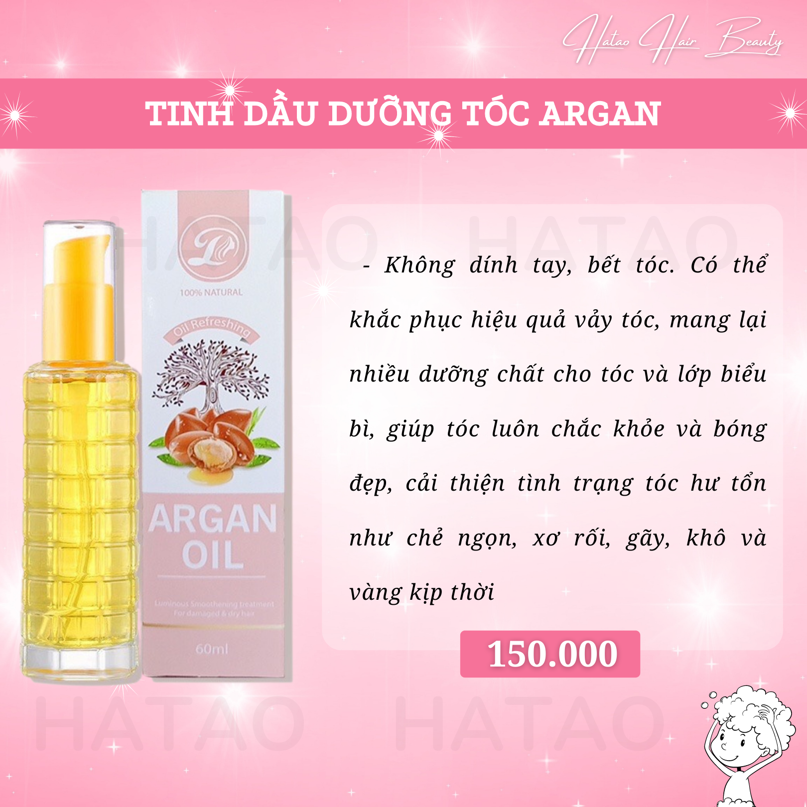 Tinh dầu dưỡng tóc ARGAN phục hồi tóc