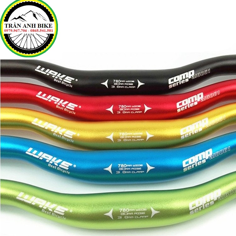 Ghi đông xe đạp nhôm wake 720x31.8mm