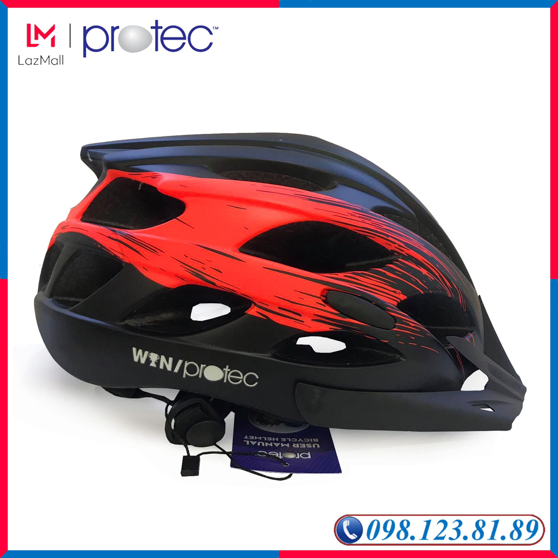 Mũ Bảo Hiểm Xe Đạp Thể Thao Tiêu Chuẩn Châu Âu Có Vòng Điều Chỉnh Đầu Protec Win 016 An Toàn, Thời Trang - PROTEC HELMET