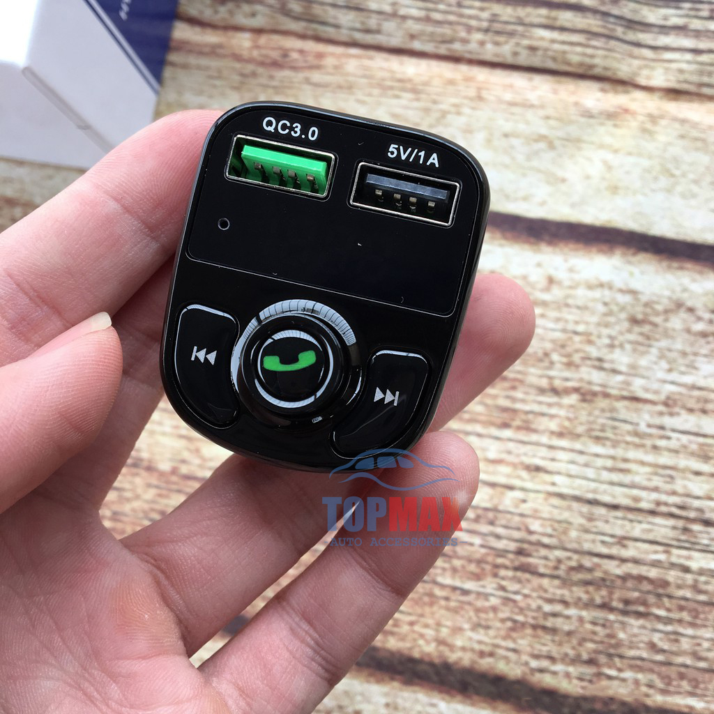 Tẩu Nghe Nhạc Bluetooth Hyundai HY-82 Kiêm Sạc Điện Thoại 2 Cổng Cao Cấp Cho Ô Tô Xe Hơi (Hỗ trợ thẻ nhớ và USB)