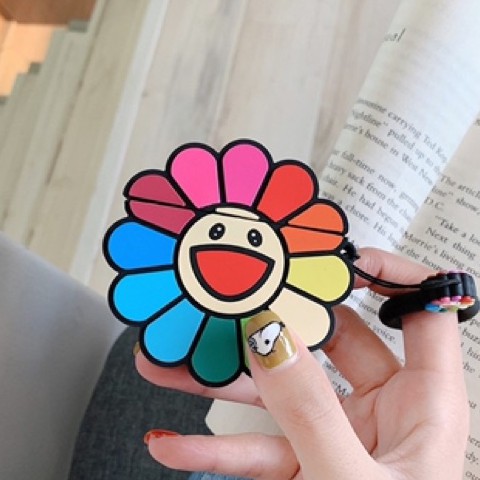 🌟Tặng kèm móc treo - Case Airpod 1 2 Pro 3🌟Vỏ bao AirPods silicon đựng tai nghe không dây Hoa hướng dương - Sun flower