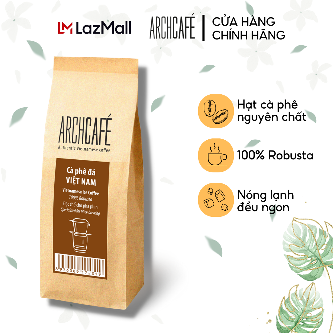 Cà phê đá Việt Nam - Cà phê bột rang xay Archcafé
