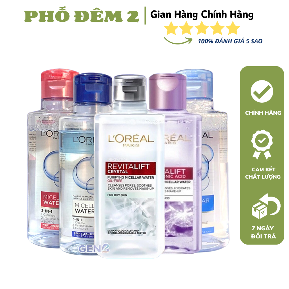 Nước tẩy trang lore'al water -chai 95ml