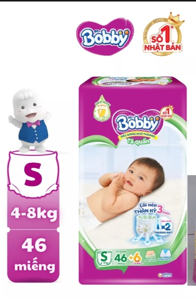 Tã quần bobby s46