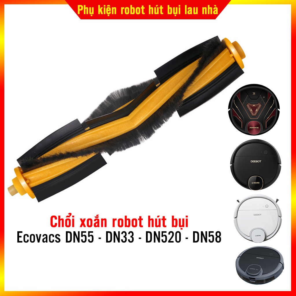 Chổi xoắn robot hút bụi Ecovacs DN55, DN33, DN520, DN58 - Hàng chính hãng Ecovacs