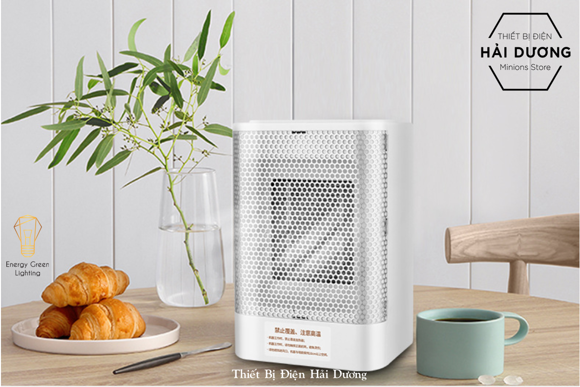 Máy sưởi để bàn MS-1716A, quạt sưởi mini, Làm nóng nhanh , cấp khí góc rộng lớn, vỏ ABS chống cháy, tiết kiệm điện năng - Bảo hành 12 tháng