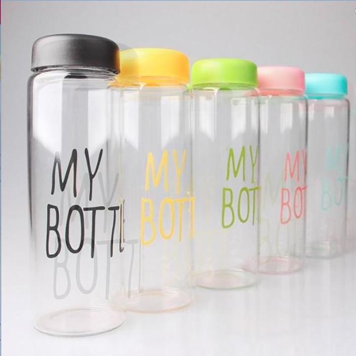 Bình thủy tinh nắp màu my bottle 450ml