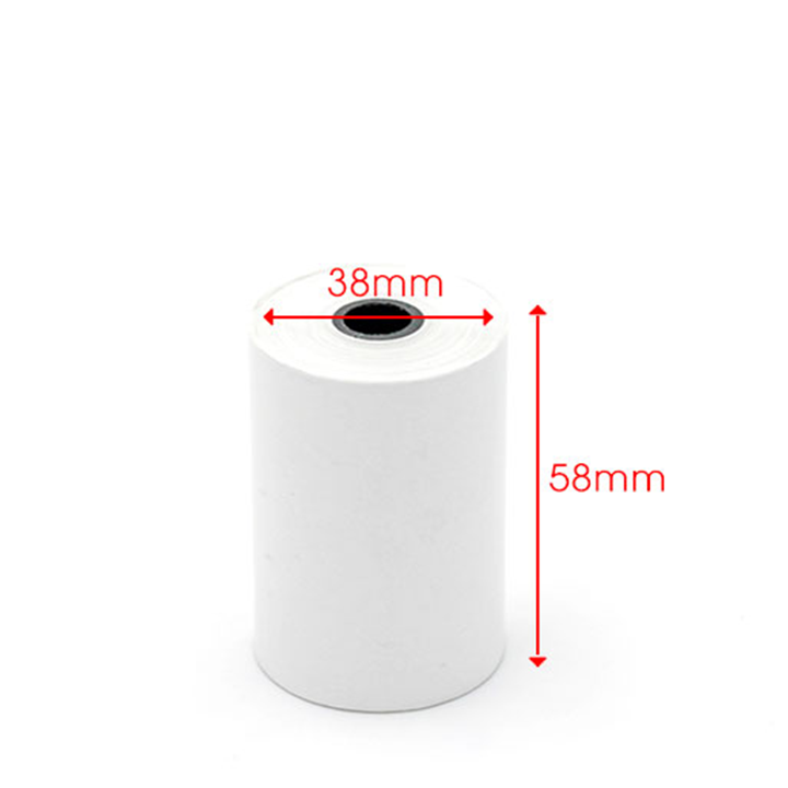 50 cuộn giấy in nhiệt, giấy in hoá đơn K57-K58 phi 38 (57x38mm) dành cho máy in nhiệt, máy in minicầm tay