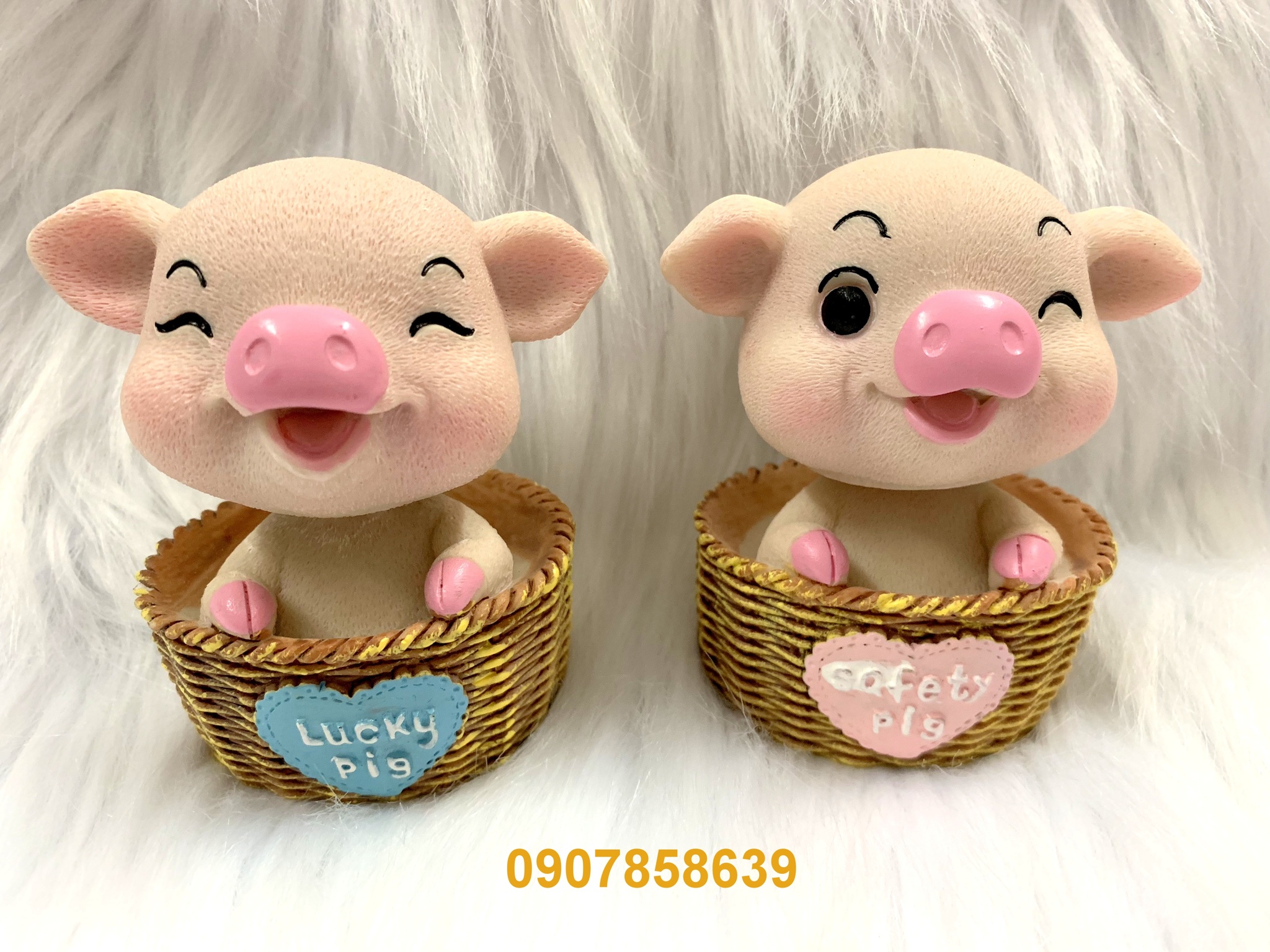 [HCM]Tượng Heo Lucky Pig và Safety Pig ( Hình Thật )