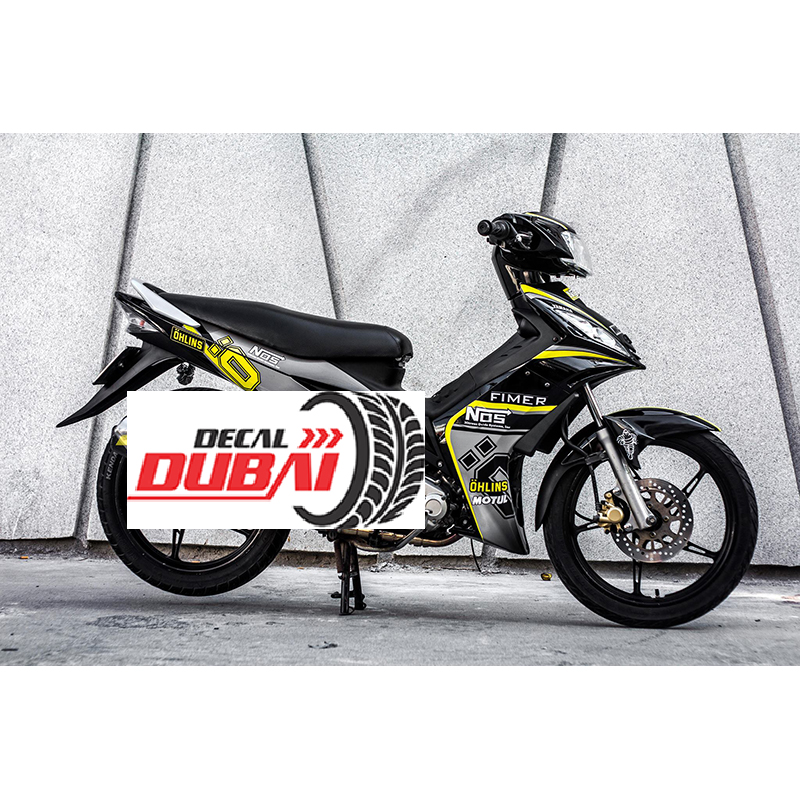 Tem trùm exciter 2010 đen vàng ohlins