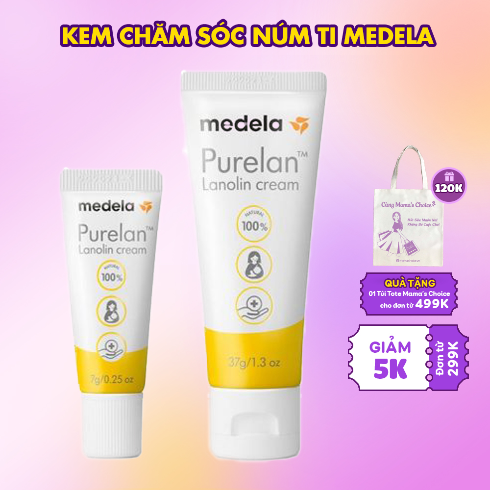 Kem Chăm Sóc Núm Ti Medela Cho Mẹ, Kem Bôi Ti Medela Pureland (7g/37g), Hàng Chính Hãng 100%