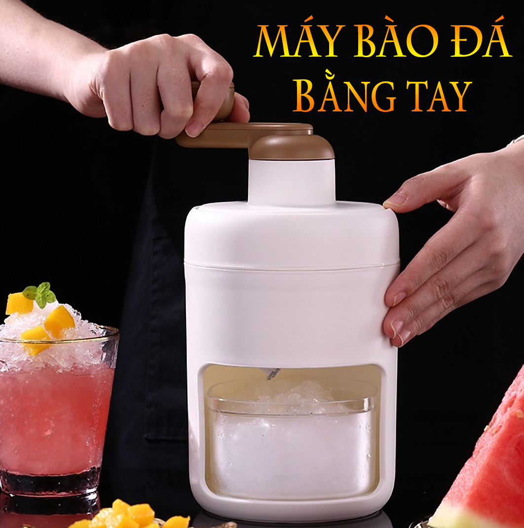 Dụng cụ bào đá tuyết mini bằng tay - Máy bào đá quay tay