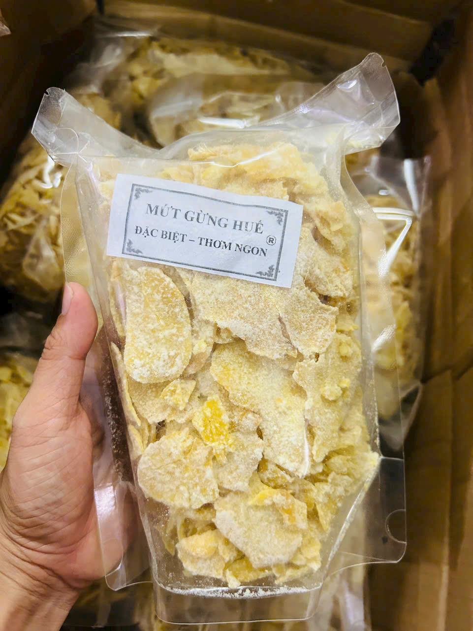 MỨT GỪNG HUẾ CHÍNH GỐC - 1 TÚI 500G