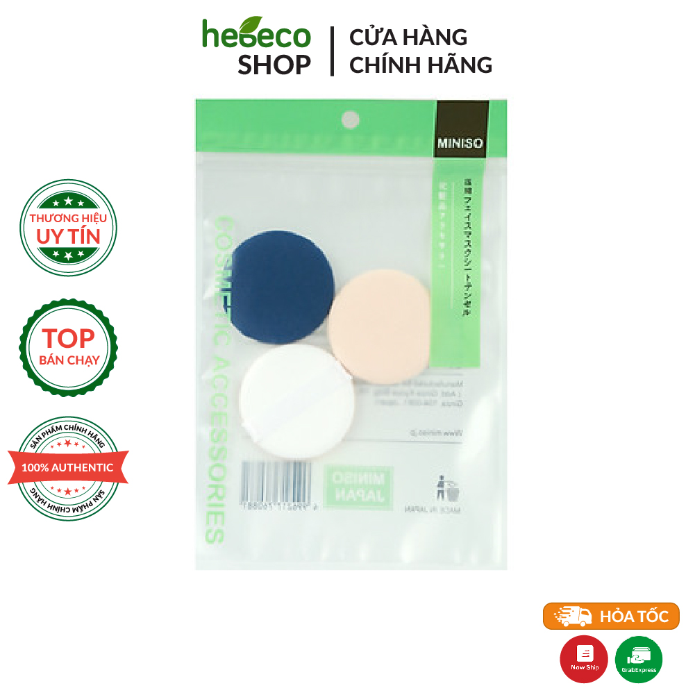 Mút đánh phấn nước cushion che lỗ chân lông miniso, cam kết hàng đúng mô tả, chất lượng đảm bảo an toàn đến sức khỏe người sử dụng