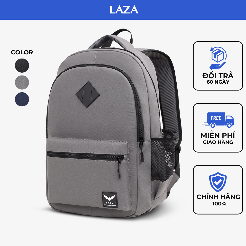 Balo Laptop Thời Trang LAZA 432 chất liệu vải chống thấm, vừa laptop 15.6in-Chính Hãng Phân Phối