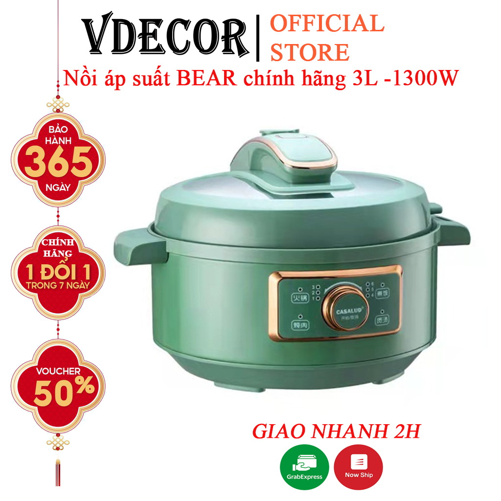 Nồi áp suất side lớn, nướng,hầm cháo, hầm xương củ quả, hầm thịt... đa năng, tinh tế sang trọng, Bảo hành 12 tháng 1 đổi 1.