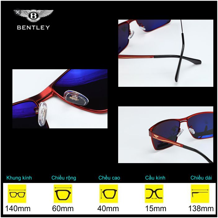 MẮT KÍNH NAM BENTLEY 2020 TRÒNG KÍNH POLARIZED 7
