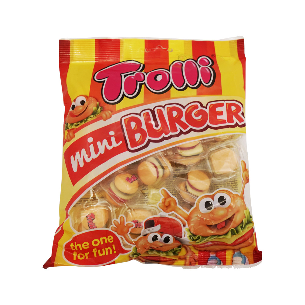 Kẹo Dẻo Hamburger Dễ thương Siêu Ngon Trolli Mini Burger 170g