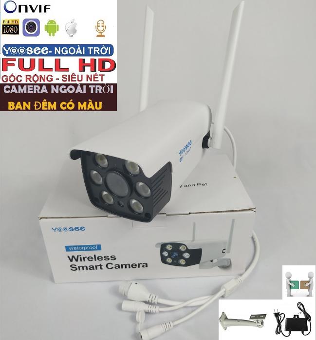 Camera WIFI Lắp Ngoài Trời FUll HD 1080P-Tích Hợp Đèn Led Chiếu Sáng