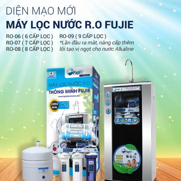 [HCM][Trả góp 0%]Máy lọc nước tinh khiết RO thông minh FujiE RO-09 ( 9 cấp lọc - bao gồm tủ cường lực )