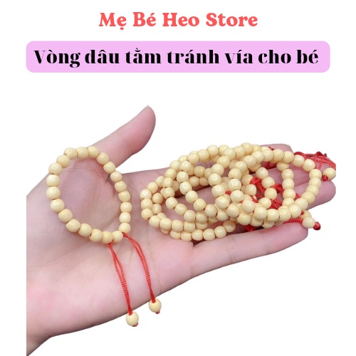 Vòng tay dâu tằm tránh vía cho bé