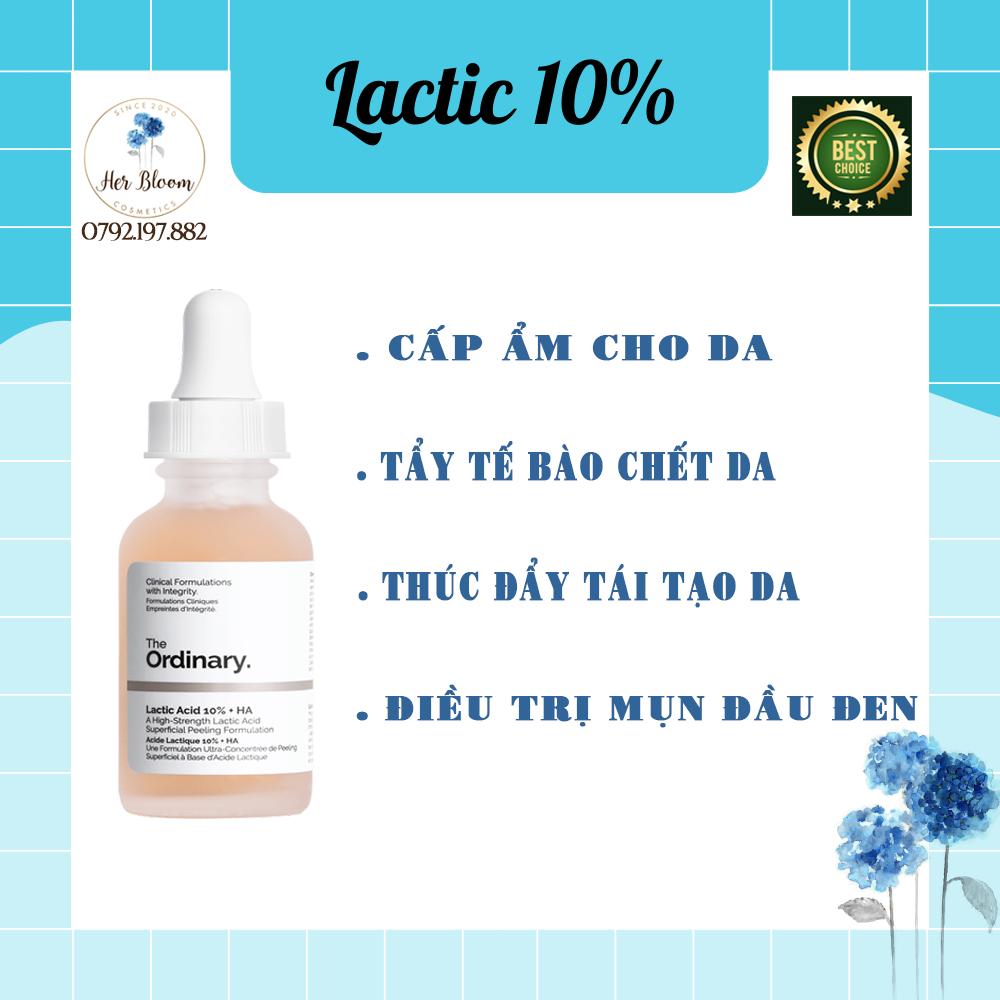 -serum tẩy tế bào chết cấp nước the ordinary serum – latic acid 10%+ ha 2%