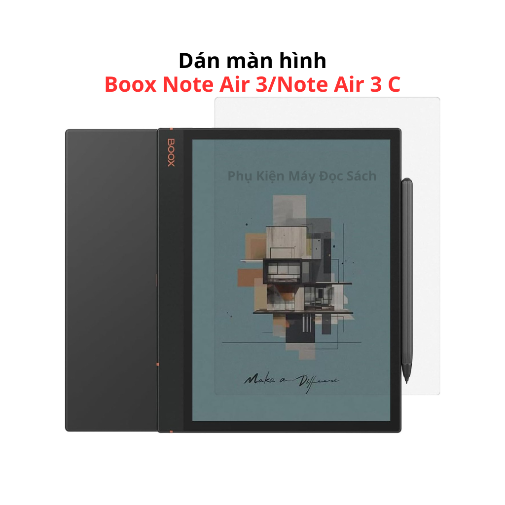 Dán màn hình boox note air 3/note air 3 c, dán chống chói và viết như trên giấy