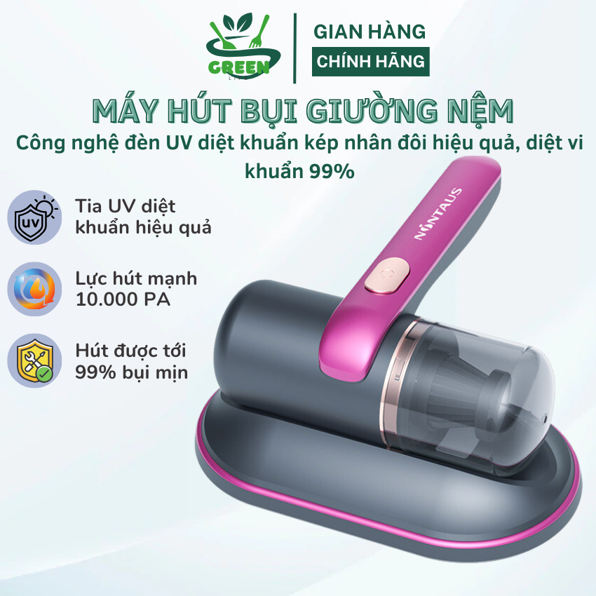 Máy hút bụi cầm tay máy hút bụi giường nệm hút bụi mịn diệt khuẩn bằng tia UV công suất 1000W hút bụi không gây tiếng ồn