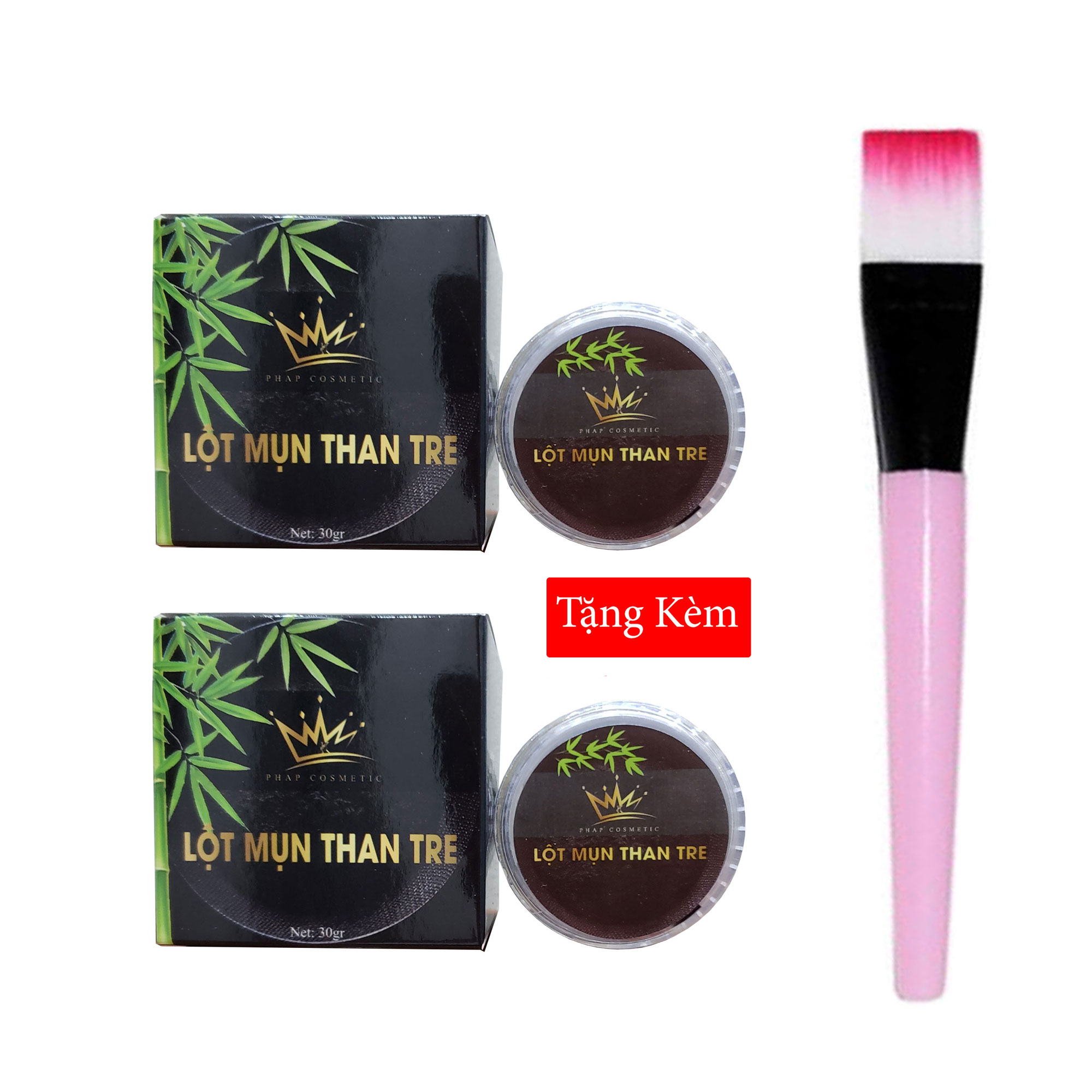 Combo 2 Gel lột mụn than tre hoạt tính Pháp - Gel hút mụn cám mụn đầu đen mụn ẩn tặng cọ
