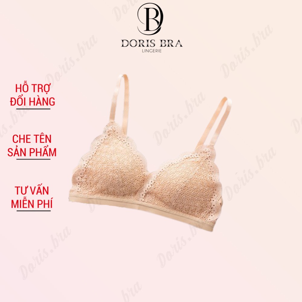 Áo lót nữ, áo ngực nữ su ren đệm mỏng nâng, ôm ngực siềm mềm, nhẹ. Doris. Fashion