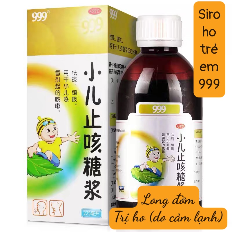 Chính hiệu!!! siro ho trẻ em 999 dứt điểm ho gió cảm lạnh