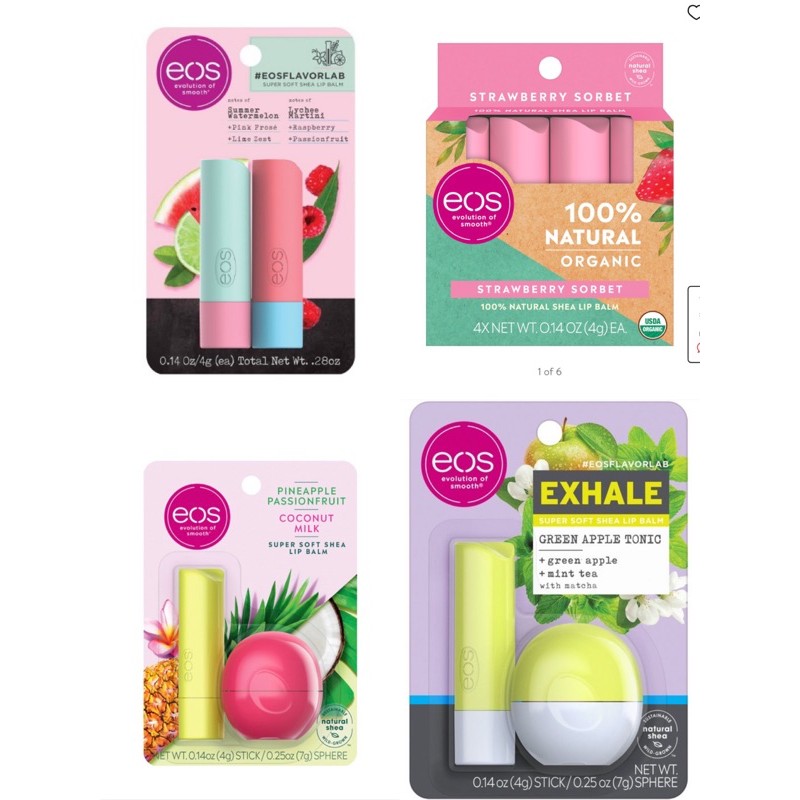 Son Dưỡng Eos Trứng Và Dạng Thỏi Bill Mỹ