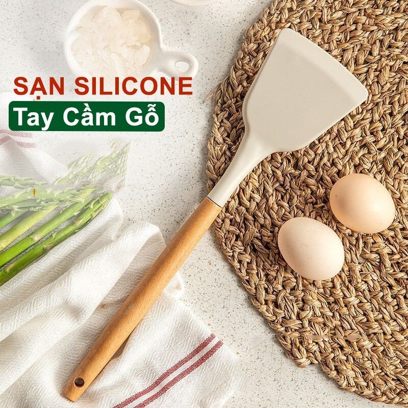 SẠN CHIÊN XÀO SILICON CHỊU NHIỆT BẢO VỆ BỀ MẶT CHẢO CHỐNG DÍNH, AN TOÀN SỨC KHỎE GIA ĐÌNH  THÔNG TIN SHOP: - CTY TNHH TM-DV DUY KIÊN COOKWARE - Địa chỉ: 250 Âu Cơ, P.9, Q. Tân Bình - Email: dzungvn.seller@gmail.com - Hotline: 0938 843 808 WEBSITE: www.duy