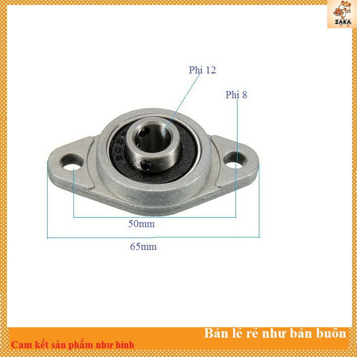 Gối Đỡ Vòng Bi Dạng Trục Ngang FL001 Trục 12mm