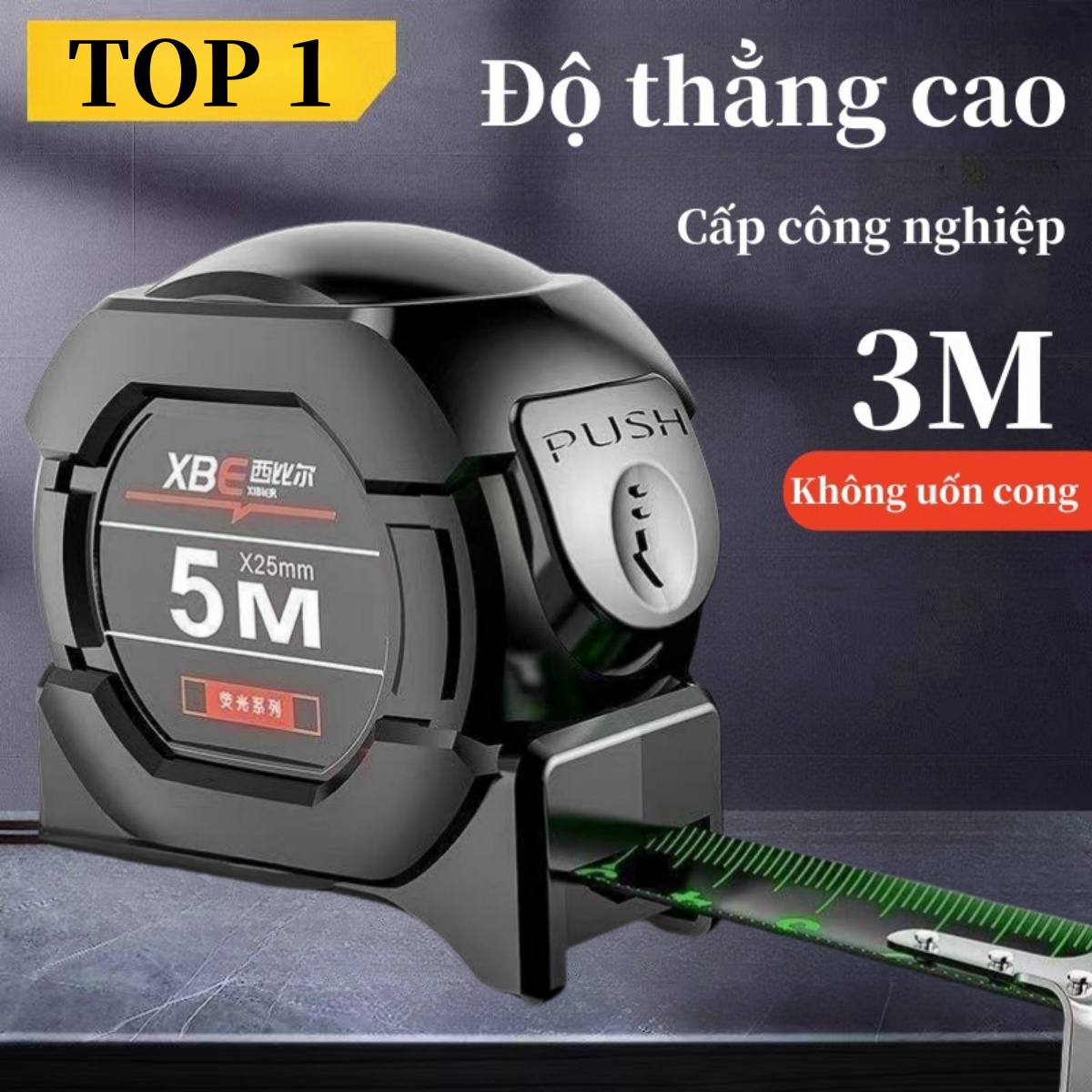 Thước cuộn thép 5M,7M,10M,Thước cuộn thước kéo khóa tự động,được làm từ thép dẻo cao cấp thước cuộn,Không làm đau tay