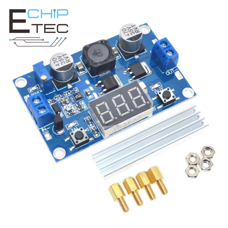 Bộ chuyển đổi tăng áp dc dc ltc1871 3-35vdc sang 3.5-35vdc + dc-dc vôn kế led mô đun điều chỉnh công suất tăng áp