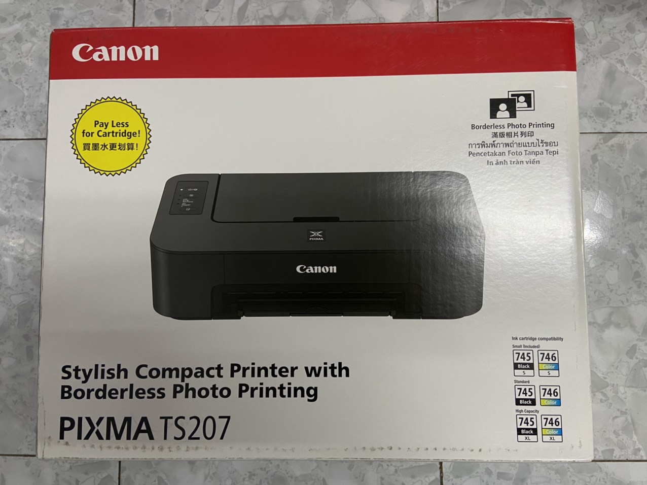 Máy in Canon Pixma Ts207 hàng chính hãng bảo hành 12 tháng tại Canon LBM