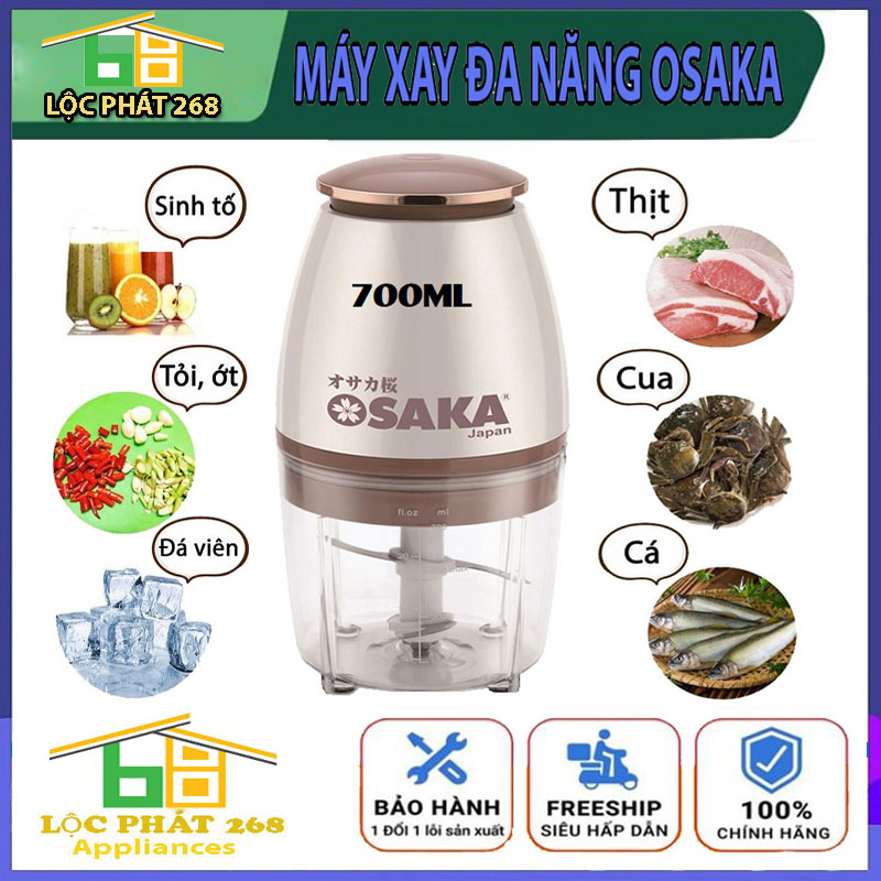 Máy xay sinh tố đa năng osaka - máy say sinh tố mini cầm tay, máy xay thịt đa năng, máy say sinh tố osaka, máy xay tố cầm tay, máy nghiền đa năng thông minh, máy say hành tỏi, máy xay rau thịt, đá