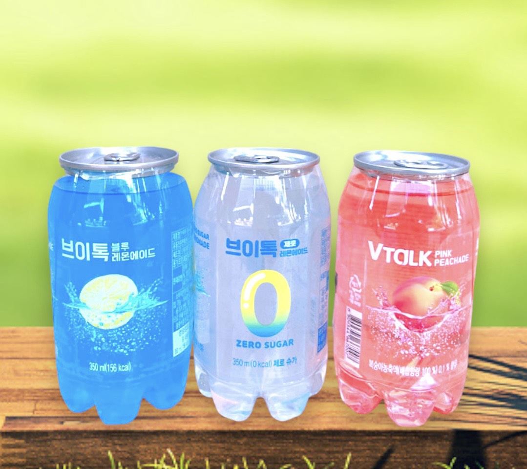 Soda vtalk hàn quốc vị trái cây lon 350ml