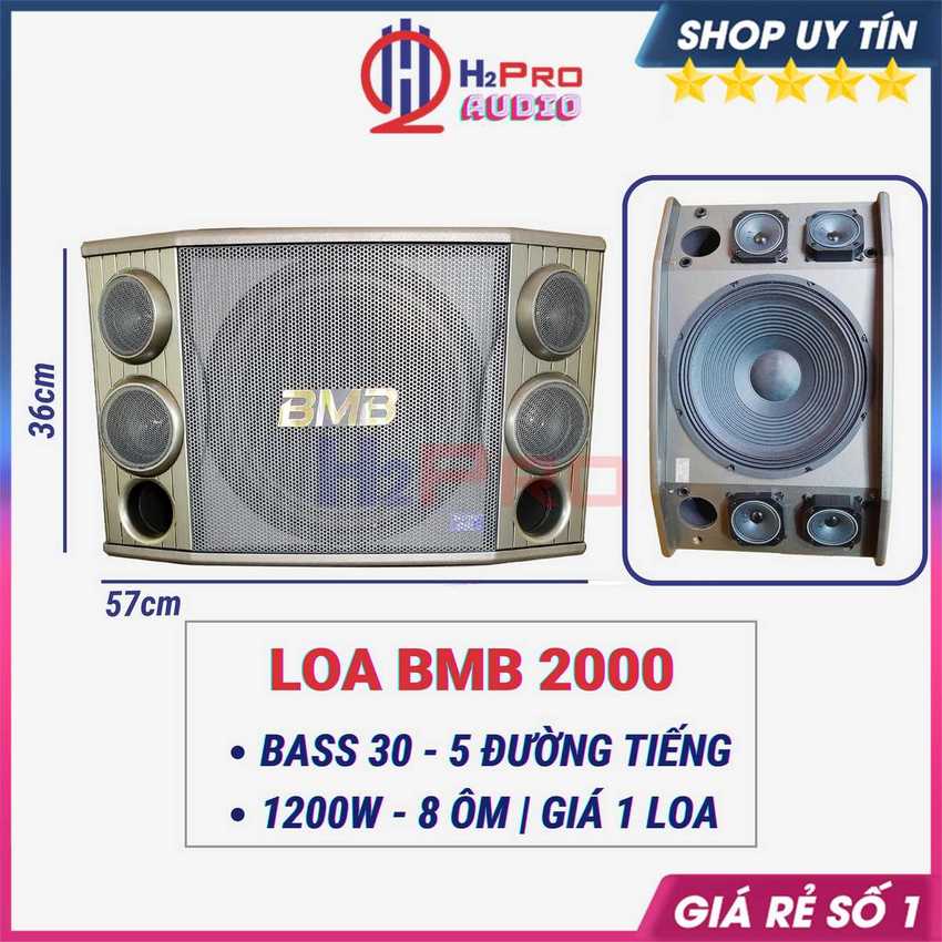 Loa Karaoke Bmb Csd 2000C Bass 30 ( Giá 1 Quả ) 1200W - 5 Đường Tiếng, Loa Bmb 2000 Karaoke Gia Đình