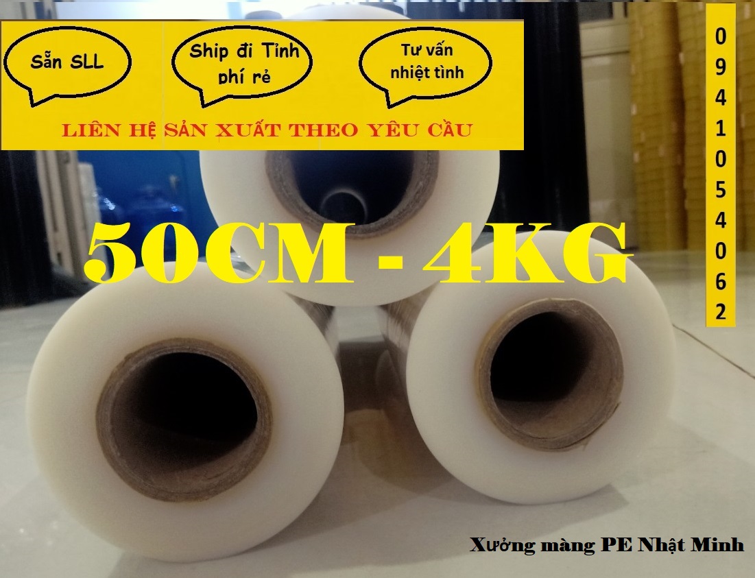 Màng pe, màng quấn 50cm 4kg