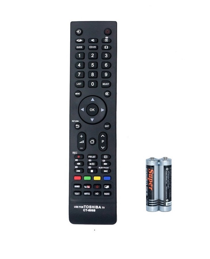 Remote Điều Khiển TV TOSHIBA Internet Smart Tivi CT-8068 Thay Được CT-8067 Kèm Pin