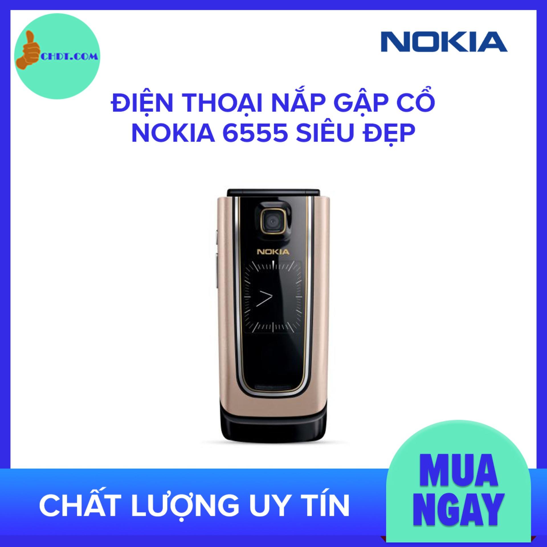 Điện thoại nắp gập cổ Nokia 6555 siêu đẹp (bảo hành 12 tháng)