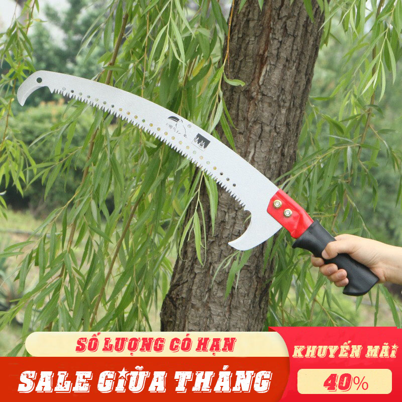 Cưa gỗ cầm tay lưỡi câu có thể gắn cán cưa cành trên cao tiện lợi cưa cành cao cưa gỗ C8
