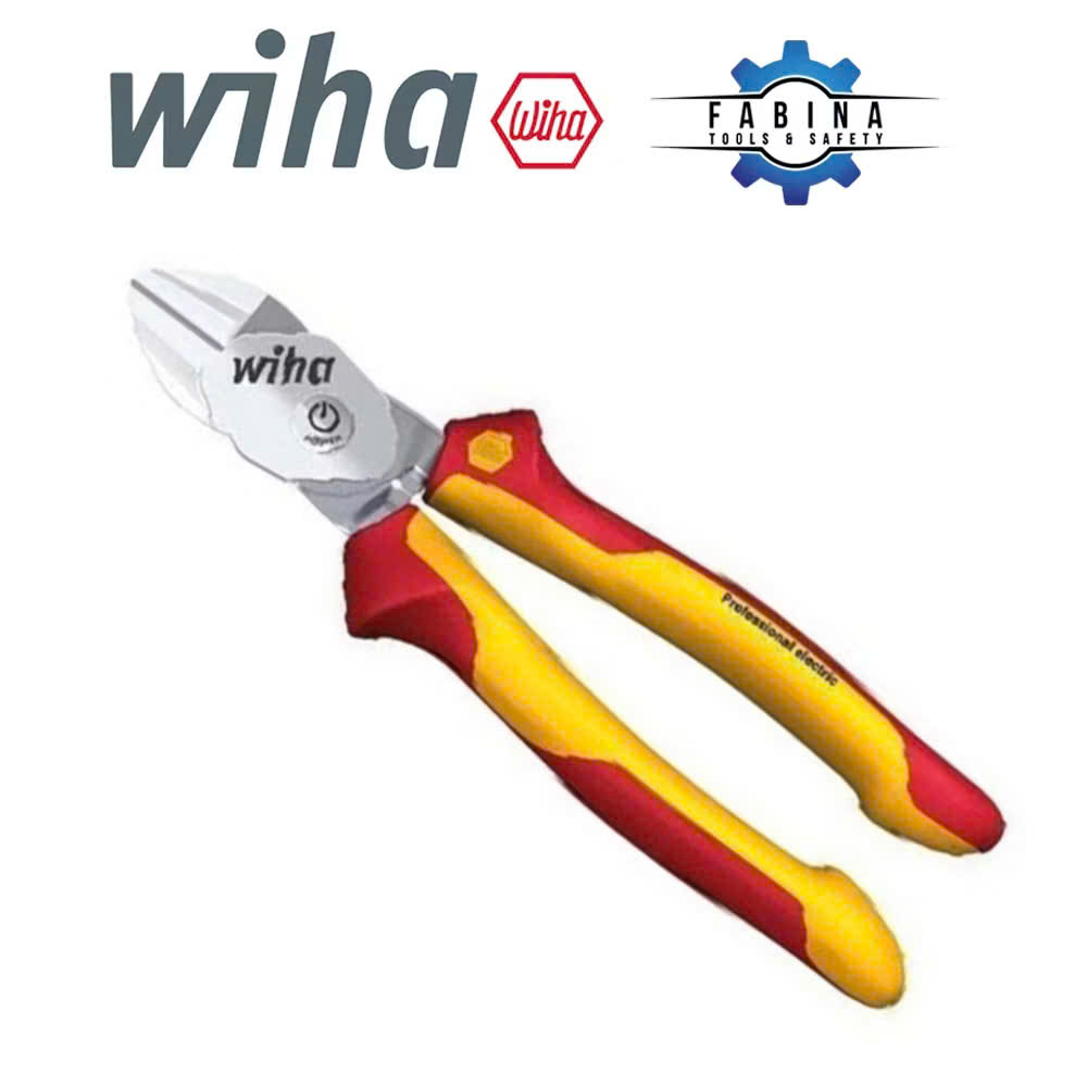 Kìm cắt cộng lực nút bấm wiha 38191 bicut 200mm cách điện 1000v.
