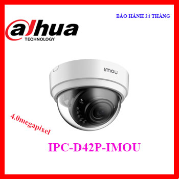 Camera IP Dome hồng ngoại không dây 4.0 Megapixel DAHUA IPC-D42P-IMOU