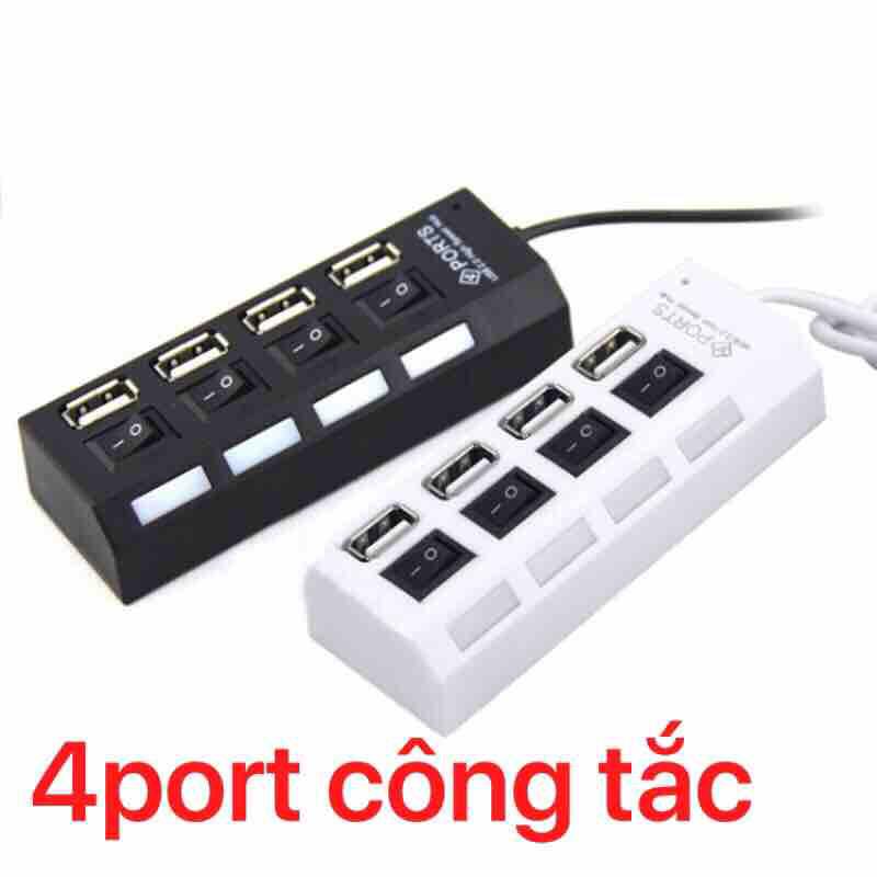Hup usb 4 port công tắc